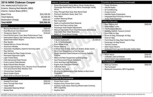 2016 MINI Clubman Cooper