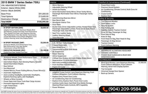 2015 BMW 750 Li