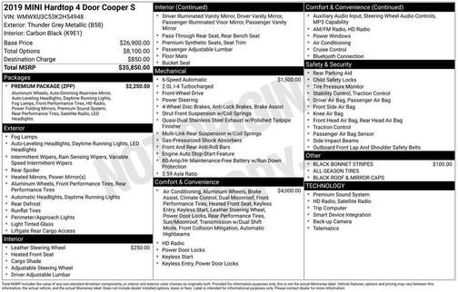 2019 MINI Hardtop Cooper S