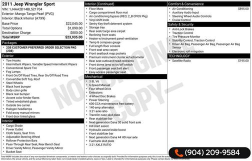 2011 Jeep Wrangler Sport