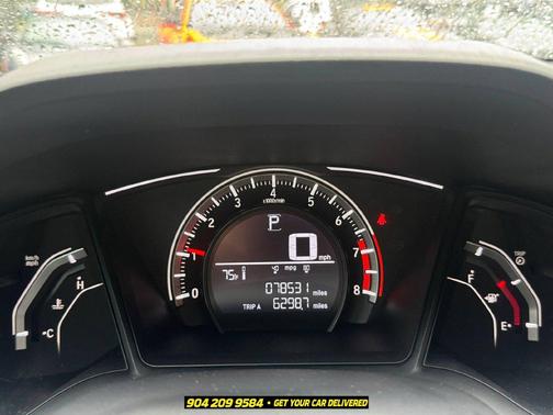 Black 2017 Honda Civic LX