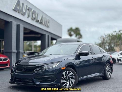 Black 2017 Honda Civic LX