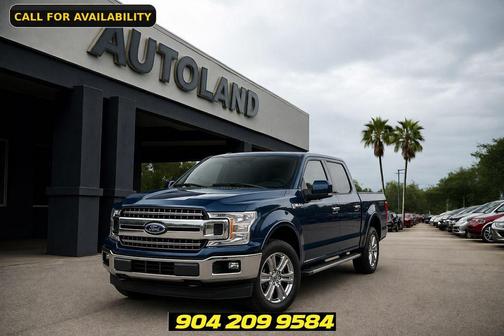 Blue 2018 Ford F-150 Lariat