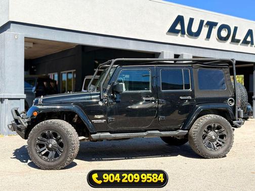 Black Clearcoat 2015 Jeep Wrangler Unlimited Sahara