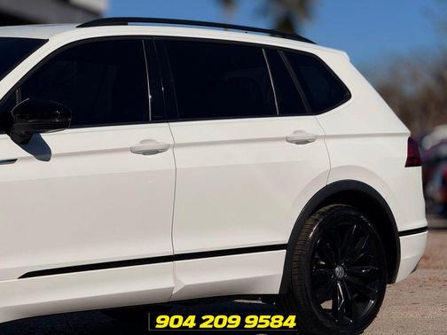 Pure White 2021 Volkswagen Tiguan 2.0T SE R-Line Black