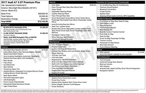 2017 Audi A7 3.0T Premium Plus