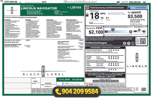 Green 2019 Lincoln Navigator L Black Label