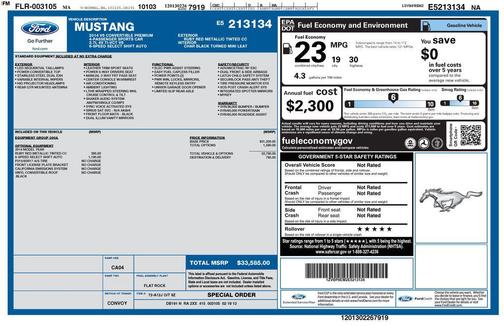 2014 Ford Mustang V6 Premium