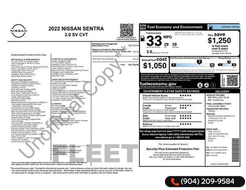 2022 Nissan Sentra SV