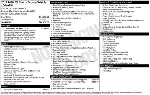 2018 BMW X1 xDrive28i