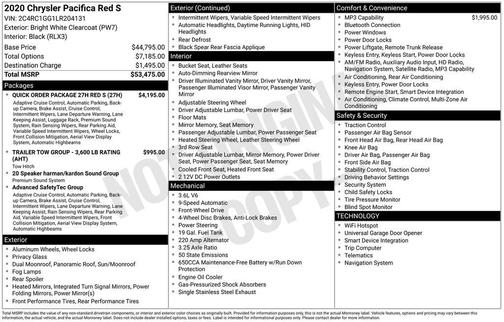 2020 Chrysler Pacifica Limited