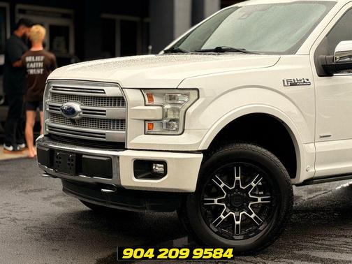 White Platinum Clearcoat Metallic 2016 Ford F-150 Platinum