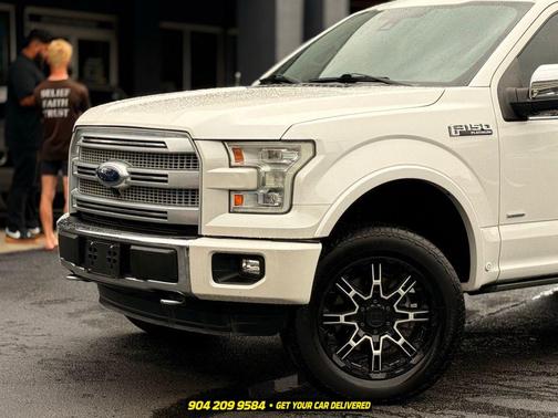 White Platinum Clearcoat Metallic 2016 Ford F-150 Platinum