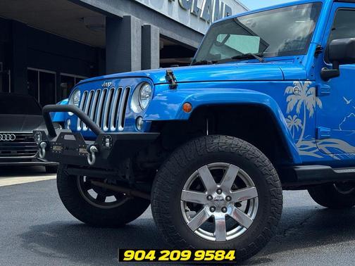 Hydro Blue Pearlcoat 2016 Jeep Wrangler Unlimited Sahara