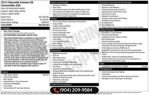 2012 Chevrolet Camaro 2SS