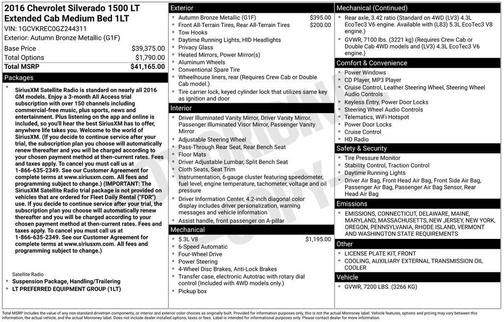 2016 Chevrolet Silverado 1500 1LT