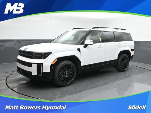 Serenity White 2026 Hyundai SANTA FE HEV Calligraphy