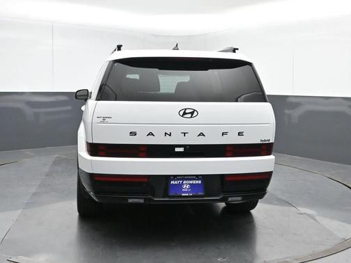 Serenity White 2026 Hyundai SANTA FE HEV Calligraphy