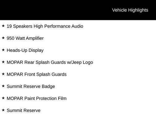Diamond Black Crystal Pearlcoat 2023 Jeep Grand Cherokee L Summit Reserve