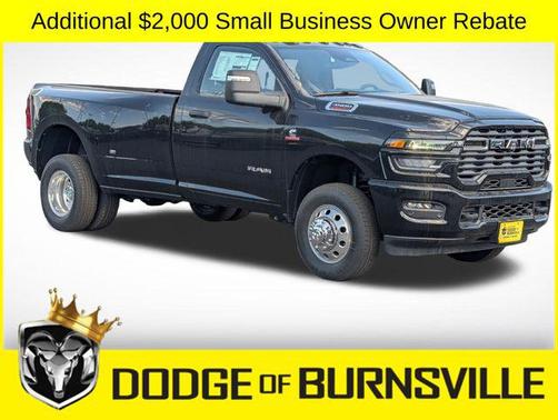 Diamond Black Crystal Pearlcoat 2026 RAM 3500 Big Horn Regular Cab 4x4 8' Box