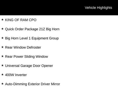 2025 RAM 1500 Big Horn/Lone Star