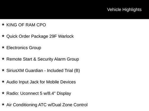 2022 RAM 1500 Classic Warlock Quad Cab 4x4 6'4' Box