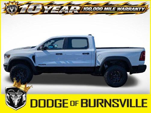 Bright White Clearcoat 2026 RAM 1500 RHO Crew Cab 4x4 5'7' Box