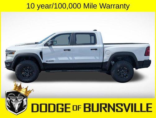 Bright White Clearcoat 2026 RAM 1500 RHO Crew Cab 4x4 5'7' Box