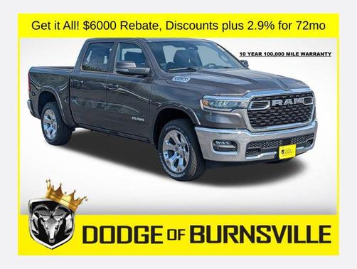 Granite Crystal Metallic Clearcoat 2026 RAM 1500 Big Horn/Lone Star