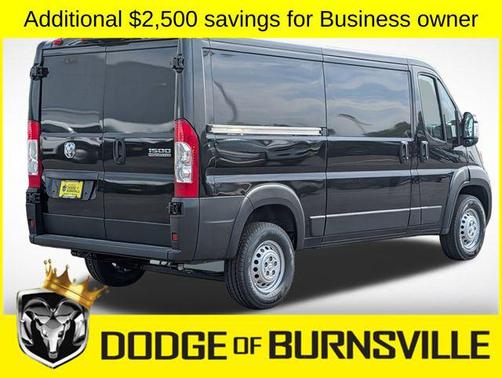 Black Clearcoat 2026 RAM ProMaster 1500 Low Roof