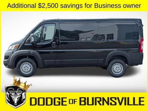Black Clearcoat 2026 RAM ProMaster 1500 Low Roof