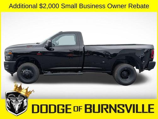 Diamond Black Crystal Pearlcoat 2026 RAM 3500 Tradesman Regular Cab 4x4 8' Box