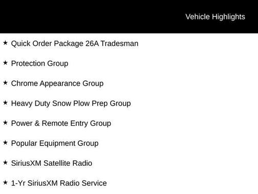 2017 RAM 2500 Tradesman Regular Cab 4x4 8' Box
