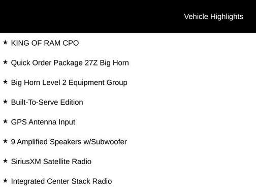 2022 RAM 1500 Big Horn/Lone Star