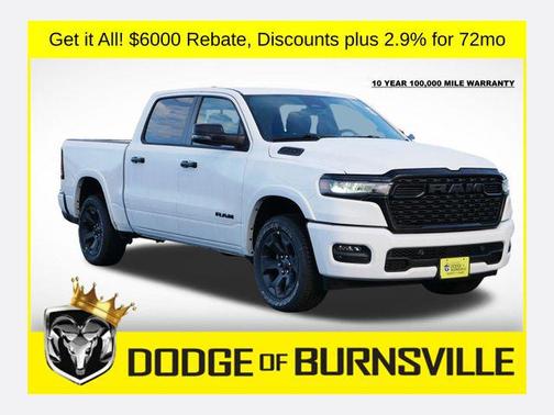Bright White Clearcoat 2026 RAM 1500 Big Horn/Lone Star