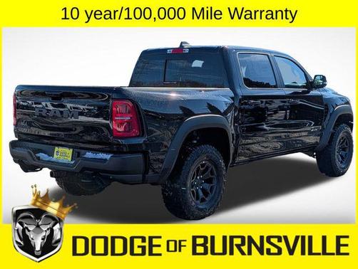Diamond Black Crystal Pearlcoat 2026 RAM 1500 RHO Crew Cab 4x4 5'7' Box