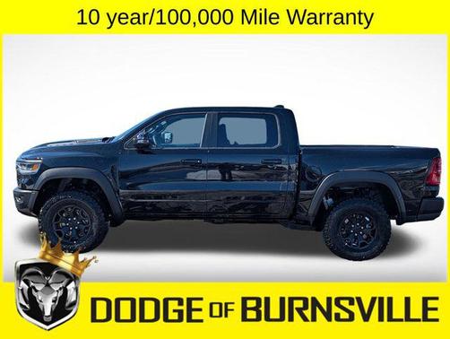 Diamond Black Crystal Pearlcoat 2026 RAM 1500 RHO Crew Cab 4x4 5'7' Box