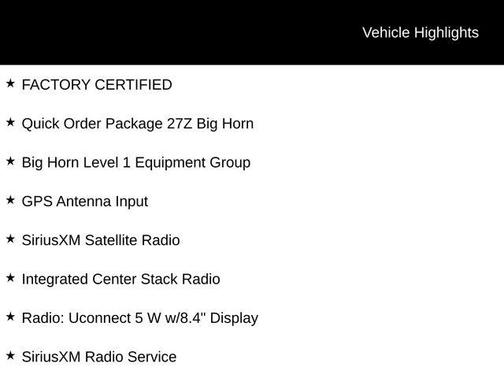 2022 RAM 1500 Big Horn/Lone Star