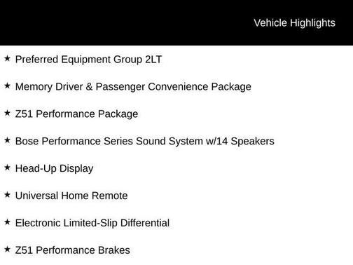 2024 Chevrolet Corvette Stingray w/2LT