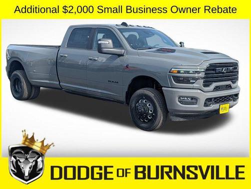 Ceramic Gray Clearcoat 2026 RAM 3500 Laramie Crew Cab 4x4 8' Box