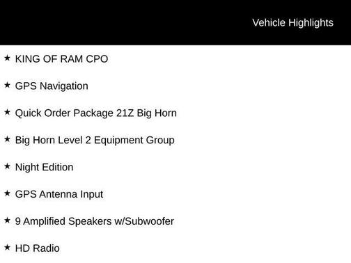 2025 RAM 1500 Big Horn/Lone Star