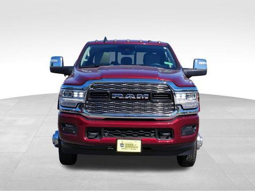 Delmonico Red Pearlcoat 2023 RAM 3500 Limited Mega Cab 4x4 6'4' Box