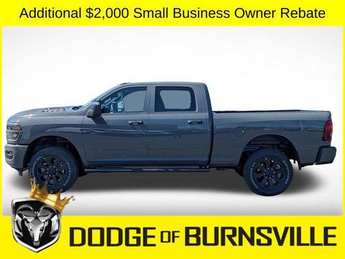 Ceramic Gray Clearcoat 2026 RAM 2500 Black Express Crew Cab 4x4 6'4' Box