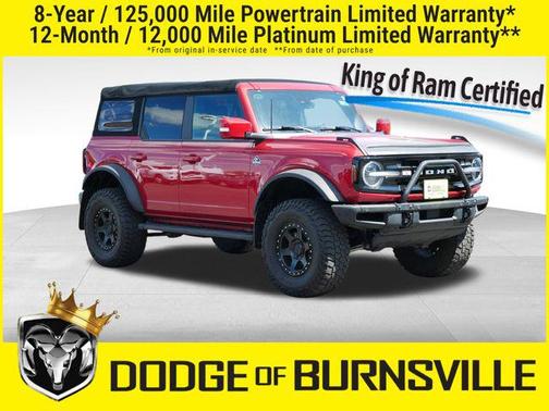 Rapid Red Metallic Tinted Clearcoat 2021 Ford Bronco Outer Banks