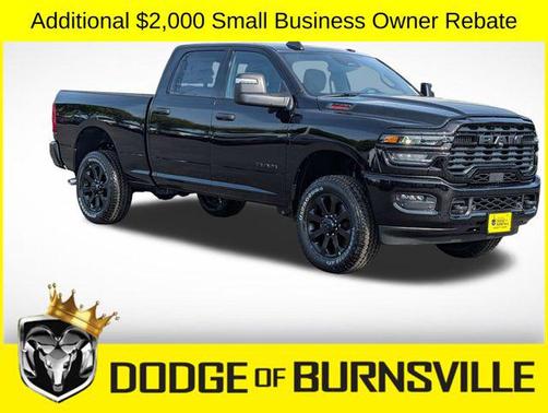 Diamond Black Crystal Pearlcoat 2026 RAM 2500 Big Horn Crew Cab 4x4 6'4' Box
