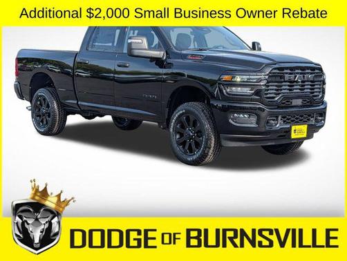 Diamond Black Crystal Pearlcoat 2026 RAM 2500 Big Horn Crew Cab 4x4 6'4' Box
