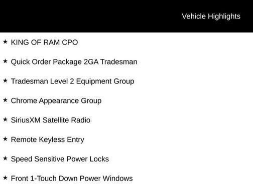 2022 RAM 2500 Tradesman Regular Cab 4x2 8' Box