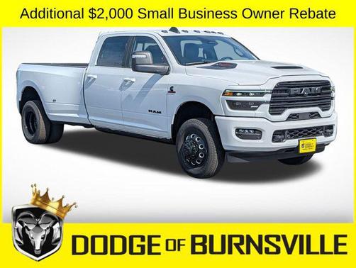 Bright White Clearcoat 2026 RAM 3500 Laramie Crew Cab 4x4 8' Box