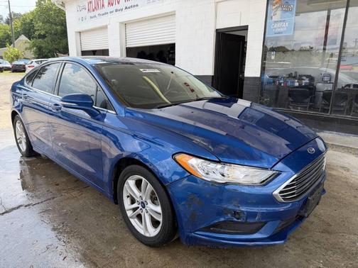 Blue 2018 Ford Fusion SE
