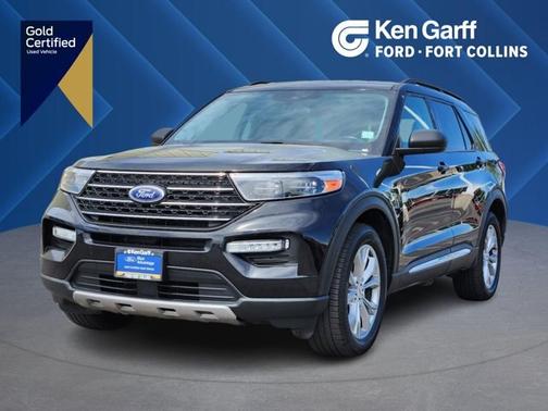 AGATE BLACK METALLIC 2023 Ford Explorer XLT
